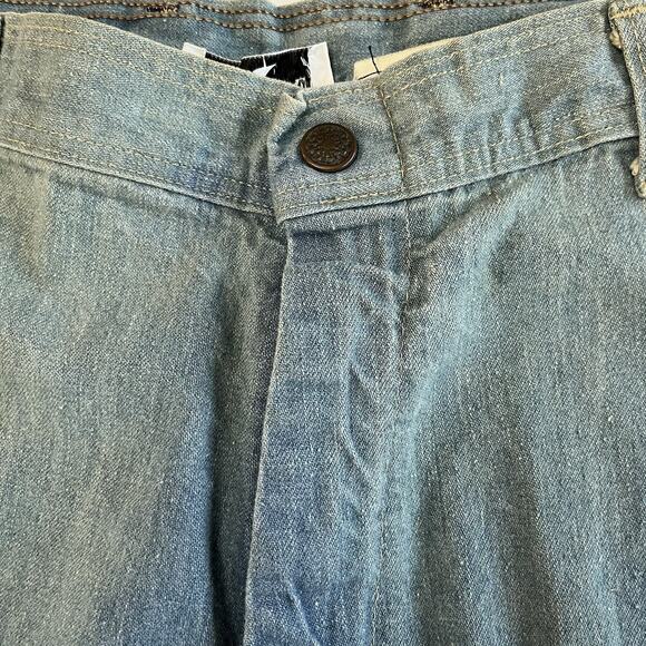 Vtg Deadstock 1970s Retro High Waist Wide Leg Jeans Women’s Size 12 - Picture 8 of 11